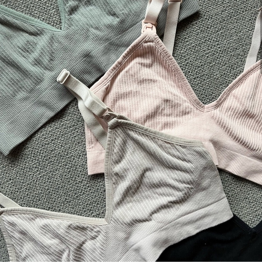 Ribbed Nursing Bras